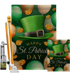 Lucky Hat - St Patrick Spring Vertical Impressions Decorative Flags HG190052 Made In USA