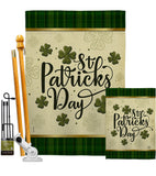 Tartan St Patricks - St Patrick Spring Vertical Impressions Decorative Flags HG190064 Made In USA