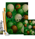 St. Pat's Balloons - St Patrick Spring Vertical Impressions Decorative Flags HG192416 Made In USA