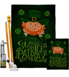 Lucky Leprechaun - St Patrick Spring Vertical Impressions Decorative Flags HG192417 Made In USA