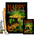 Happy Saint Patrick Day - St Patrick Spring Vertical Impressions Decorative Flags HG192433 Made In USA