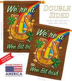 We're a Wee Bit Irish - St Patrick Spring Vertical Impressions Decorative Flags HG102002 Made In USA