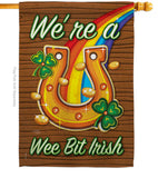 We're a Wee Bit Irish - St Patrick Spring Vertical Impressions Decorative Flags HG102002 Made In USA