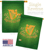 Erin Go Bragh - St Patrick Spring Vertical Impressions Decorative Flags HG102030 Made In USA