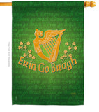 Erin Go Bragh - St Patrick Spring Vertical Impressions Decorative Flags HG102030 Made In USA