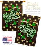 Lightful St. Patrick's Day - St Patrick Spring Vertical Impressions Decorative Flags HG102034 Made In USA