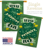 Irish Luck - St Patrick Spring Vertical Impressions Decorative Flags HG102035 Made In USA