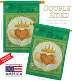 Kiss Me, I'm Irish - St Patrick Spring Vertical Impressions Decorative Flags HG102057 Made In USA