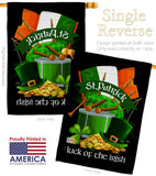 Luck of the Irish - St Patrick Spring Vertical Impressions Decorative Flags HG102063 Made In USA