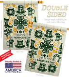 Irish For A Day - St Patrick Spring Vertical Impressions Decorative Flags HG120018 Made In USA