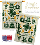 Irish For A Day - St Patrick Spring Vertical Impressions Decorative Flags HG120018 Made In USA