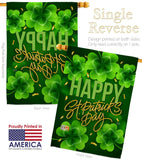 St. Patty Cover - St Patrick Spring Vertical Impressions Decorative Flags HG120043 Made In USA