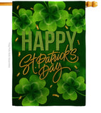 St. Patty Cover - St Patrick Spring Vertical Impressions Decorative Flags HG120043 Made In USA