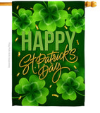 St. Patty Cover - St Patrick Spring Vertical Impressions Decorative Flags HG120043 Made In USA