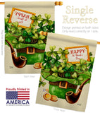 Cover and Hat - St Patrick Spring Vertical Impressions Decorative Flags HG130323 Made In USA