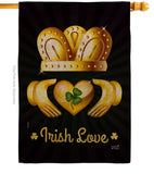 Irish Love - St Patrick Spring Vertical Impressions Decorative Flags HG130435 Made In USA