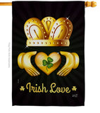 Irish Love - St Patrick Spring Vertical Impressions Decorative Flags HG130435 Made In USA