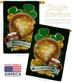 Let's Get Irish - St Patrick Spring Vertical Impressions Decorative Flags HG137150 Made In USA