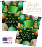 Lucky Hat - St Patrick Spring Vertical Impressions Decorative Flags HG190052 Made In USA