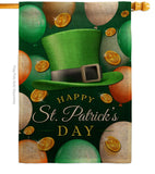 Lucky Hat - St Patrick Spring Vertical Impressions Decorative Flags HG190052 Made In USA