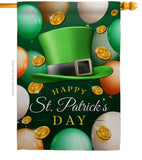 Lucky Hat - St Patrick Spring Vertical Impressions Decorative Flags HG190052 Made In USA