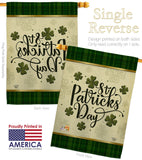 Tartan St Patricks - St Patrick Spring Vertical Impressions Decorative Flags HG190064 Made In USA