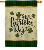 Tartan St Patricks - St Patrick Spring Vertical Impressions Decorative Flags HG190064 Made In USA