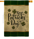 Tartan St Patricks - St Patrick Spring Vertical Impressions Decorative Flags HG190064 Made In USA