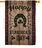 Lucky St. Patrick's Day - St Patrick Spring Vertical Impressions Decorative Flags HG191092 Made In USA