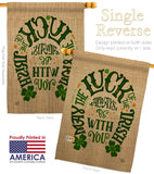 Luck Always With You - St Patrick Spring Vertical Impressions Decorative Flags HG192301 Made In USA