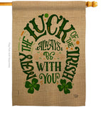 Luck Always With You - St Patrick Spring Vertical Impressions Decorative Flags HG192301 Made In USA