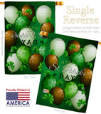 St. Pat's Balloons - St Patrick Spring Vertical Impressions Decorative Flags HG192416 Made In USA