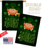 Lucky Leprechaun - St Patrick Spring Vertical Impressions Decorative Flags HG192417 Made In USA