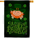 Lucky Leprechaun - St Patrick Spring Vertical Impressions Decorative Flags HG192417 Made In USA