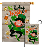 The Lucky Irish - St Patrick Spring Vertical Impressions Decorative Flags HG102059 Made In USA