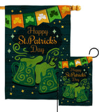 St. Pat Cheers - St Patrick Spring Vertical Impressions Decorative Flags HG120039 Made In USA