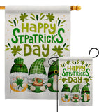 St Patty Trop Gnome - St Patrick Spring Vertical Impressions Decorative Flags HG120051 Made In USA