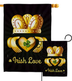 Irish Love - St Patrick Spring Vertical Impressions Decorative Flags HG130435 Made In USA