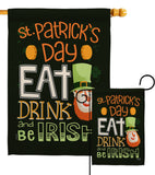 Be Irish - St Patrick Spring Vertical Impressions Decorative Flags HG137315 Made In USA