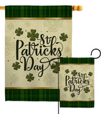 Tartan St Patricks - St Patrick Spring Vertical Impressions Decorative Flags HG190064 Made In USA