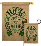 Luck Always With You - St Patrick Spring Vertical Impressions Decorative Flags HG192301 Made In USA