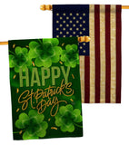 St. Patty Cover - St Patrick Spring Vertical Impressions Decorative Flags HG120043 Made In USA