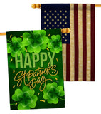 St. Patty Cover - St Patrick Spring Vertical Impressions Decorative Flags HG120043 Made In USA