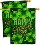 St. Patty Cover - St Patrick Spring Vertical Impressions Decorative Flags HG120043 Made In USA