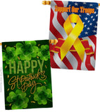 St. Patty Cover - St Patrick Spring Vertical Impressions Decorative Flags HG120043 Made In USA