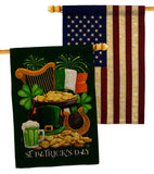 Lucky Irish Way - St Patrick Spring Vertical Impressions Decorative Flags HG120303 Made In USA