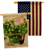 Cover and Hat - St Patrick Spring Vertical Impressions Decorative Flags HG130323 Made In USA