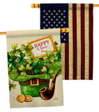 Cover and Hat - St Patrick Spring Vertical Impressions Decorative Flags HG130323 Made In USA