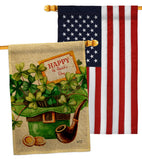 Cover and Hat - St Patrick Spring Vertical Impressions Decorative Flags HG130323 Made In USA