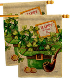 Cover and Hat - St Patrick Spring Vertical Impressions Decorative Flags HG130323 Made In USA